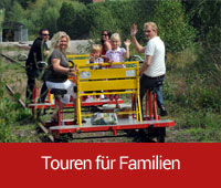 touren fuer familien Draisinentour, Fahrraddraisine Draisinenfahrt NRW